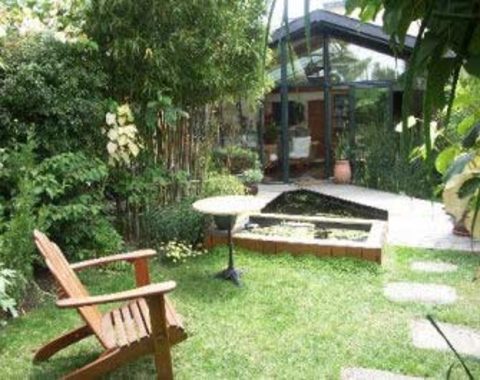 Södra Bretagne, vackert hus vid Atlantkusten, Ploemeur, Morbihan bredvid Lorient