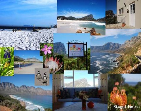 Hus 100 m från bildskön sandstrand i Pringle Bay, nära Kapstaden, Sydafrika