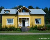House overlooking Byske river, north Sweden